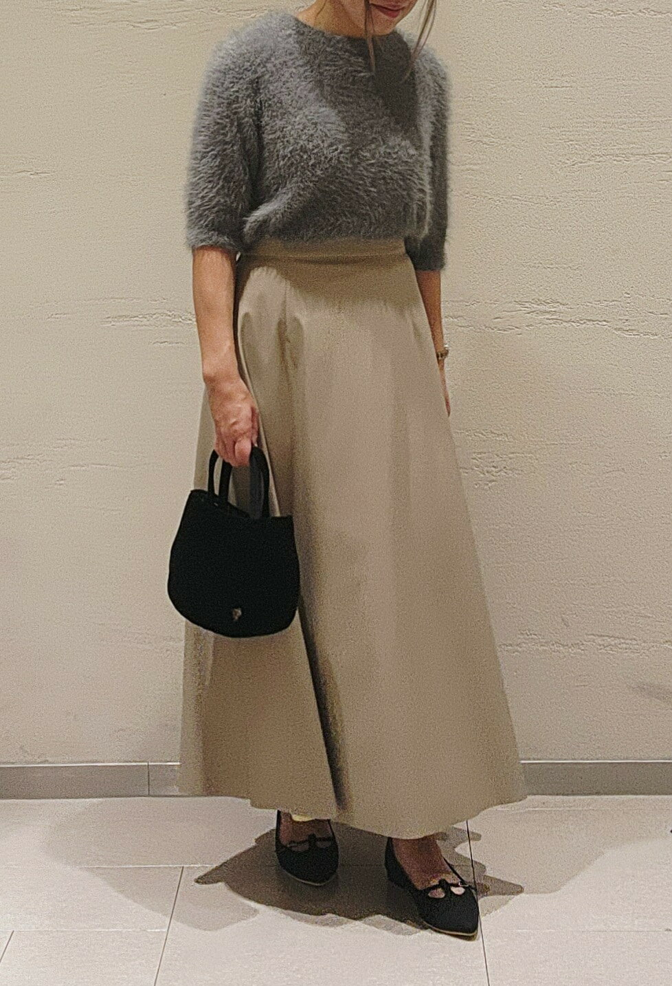 ROPE' PICNICのシャギーニットハーフスリーブプルオーバーを使ったコーディネートを紹介します。｜Rakuten Fashion(楽天ファッション／旧楽天ブランドアベニュー)6280317