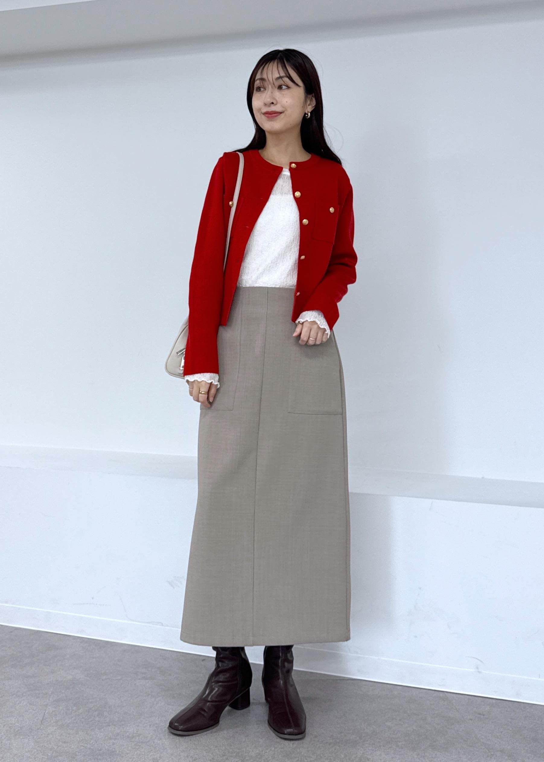 ROPE' PICNICの【洗濯機OK】ミラノリブニットカーディガンを使ったコーディネートを紹介します。｜Rakuten Fashion(楽天ファッション／旧楽天ブランドアベニュー)6280242