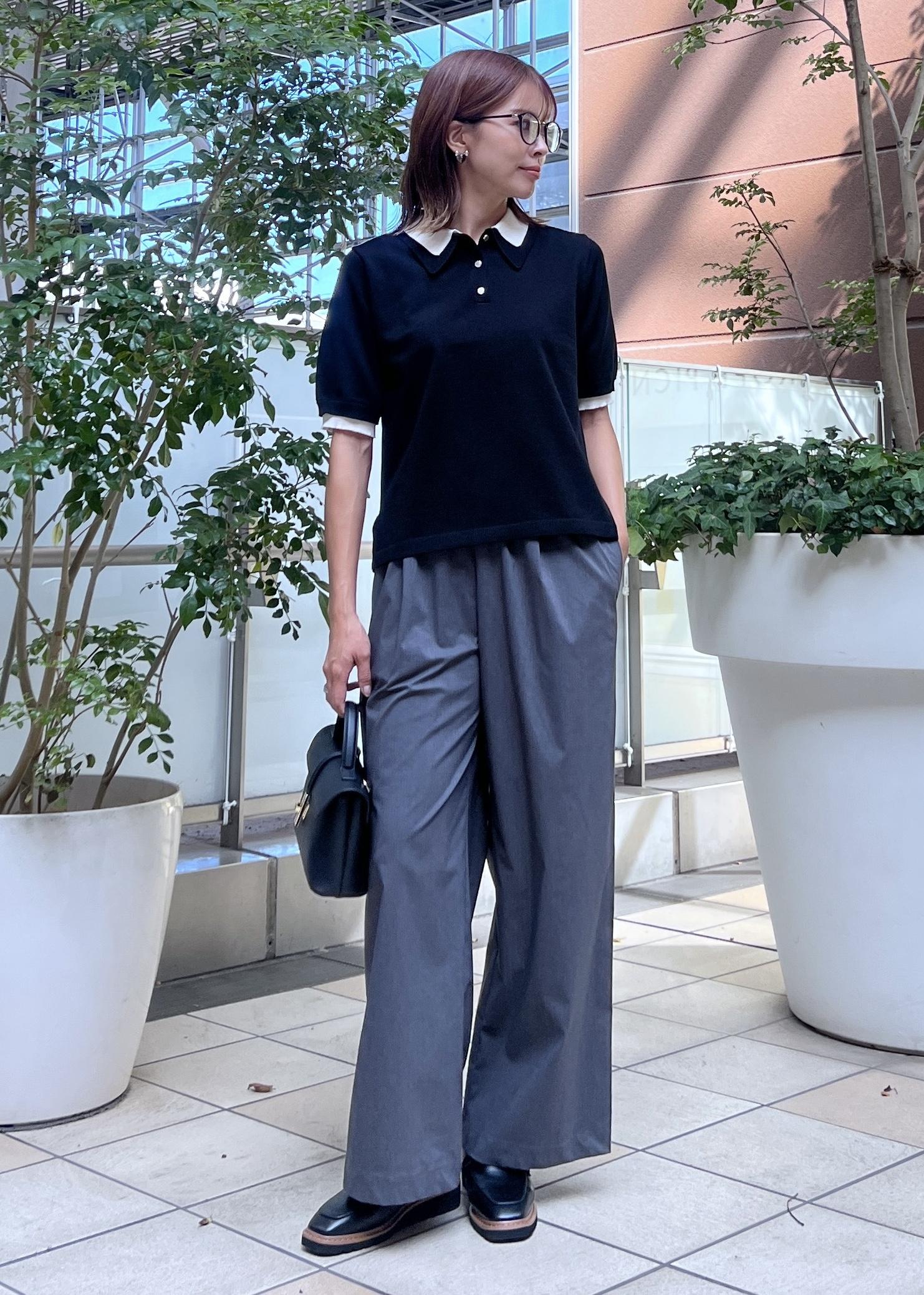 ROPE' PICNICの【新色追加】バイカラーレイヤード風ニットポロシャツを使ったコーディネートを紹介します。｜Rakuten Fashion(楽天ファッション／旧楽天ブランドアベニュー)6280264