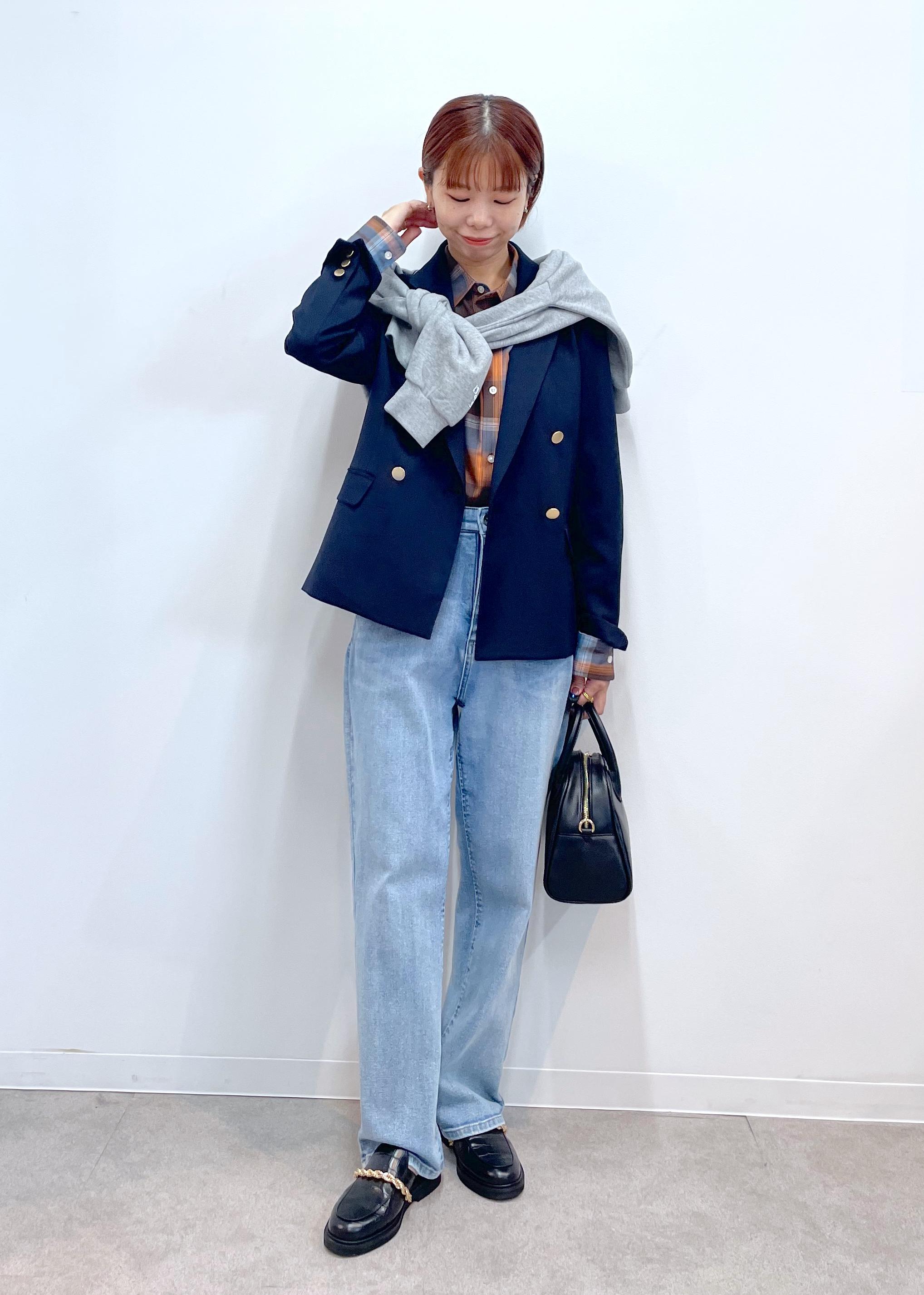 ROPE' PICNICのレディハンサムシリーズ ウールライク金ボタンジャケット(半裏地)/セットアップ・通勤対応を使ったコーディネートを紹介します。｜Rakuten Fashion(楽天ファッション／旧楽天ブランドアベニュー)6280266