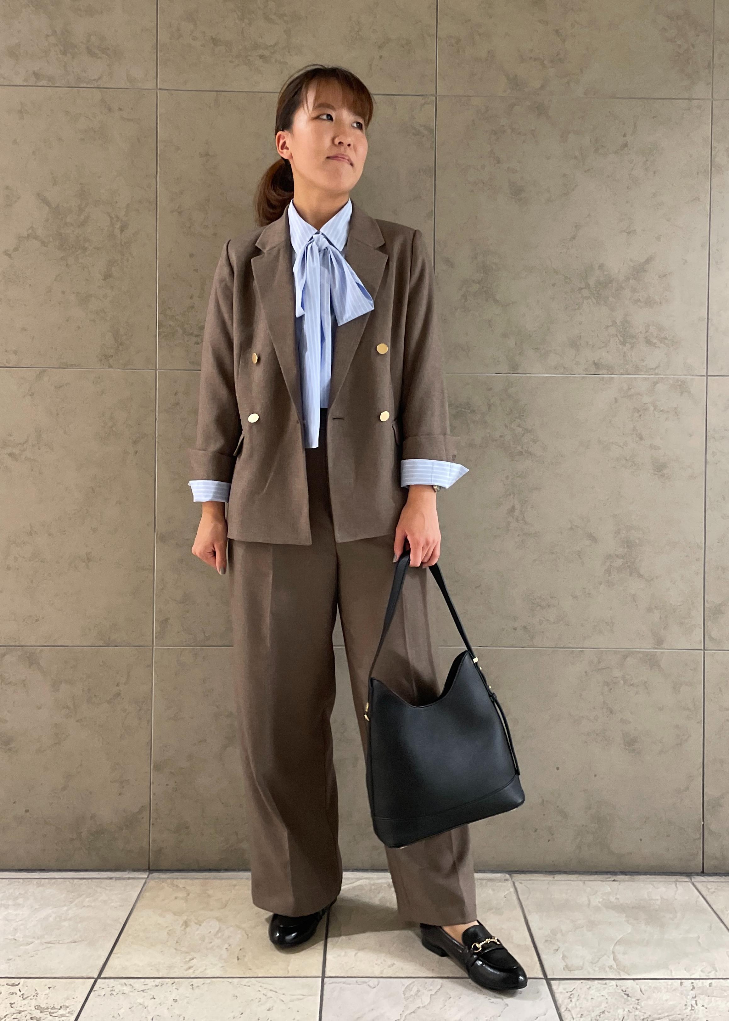 ROPE' PICNICのレディハンサムシリーズ ウールライク金ボタンジャケット(半裏地)/セットアップ・通勤対応を使ったコーディネートを紹介します。｜Rakuten Fashion(楽天ファッション／旧楽天ブランドアベニュー)6280271