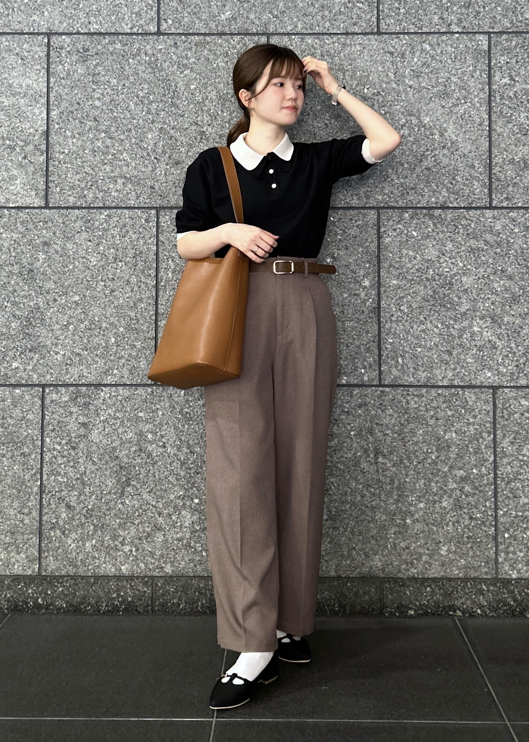 ROPE' PICNICの【新色追加】バイカラーレイヤード風ニットポロシャツを使ったコーディネートを紹介します。｜Rakuten Fashion(楽天ファッション／旧楽天ブランドアベニュー)6280273