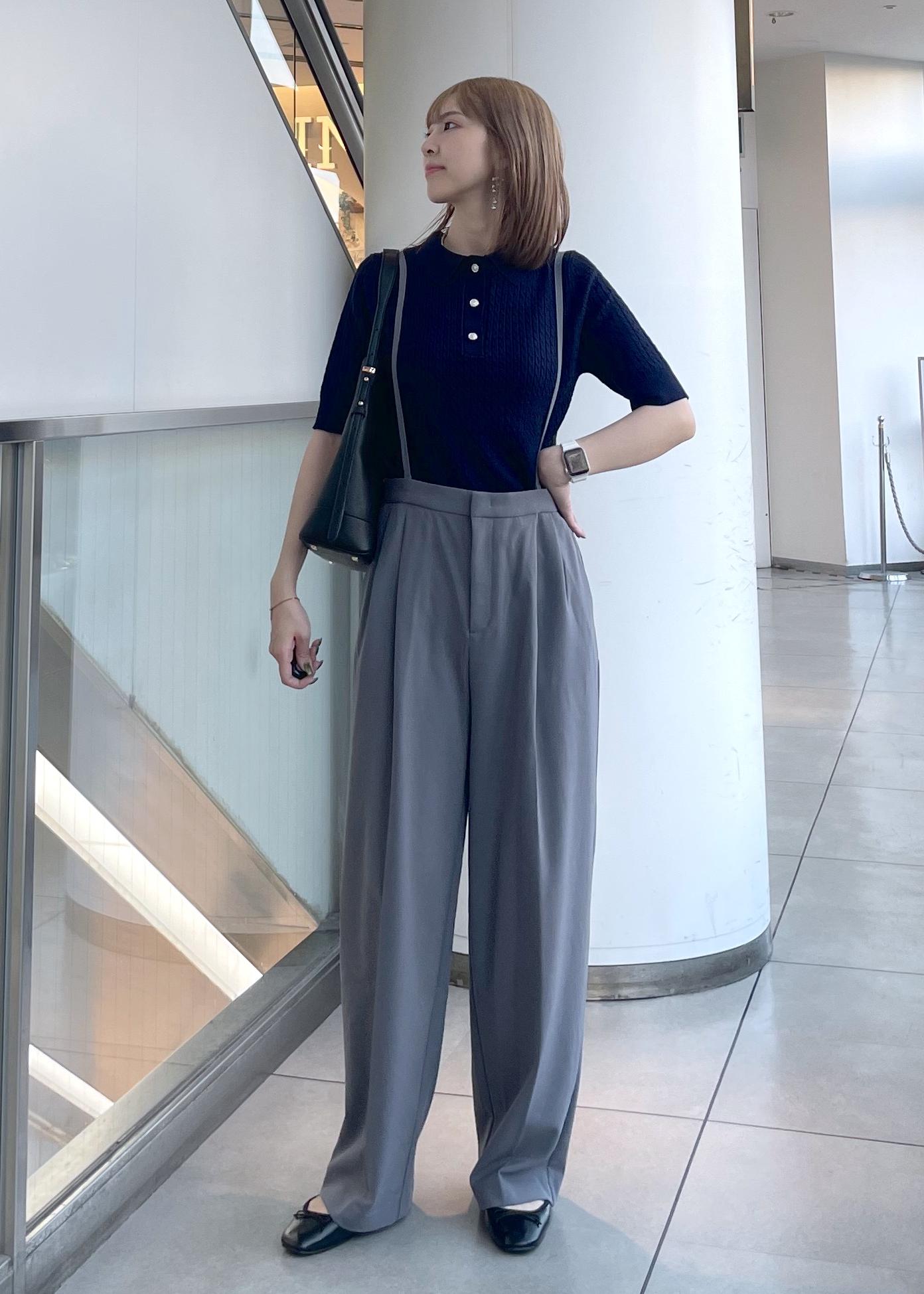 ROPE' PICNICのミニケーブルハーフスリーブニットポロシャツを使ったコーディネートを紹介します。｜Rakuten Fashion(楽天ファッション／旧楽天ブランドアベニュー)6280280