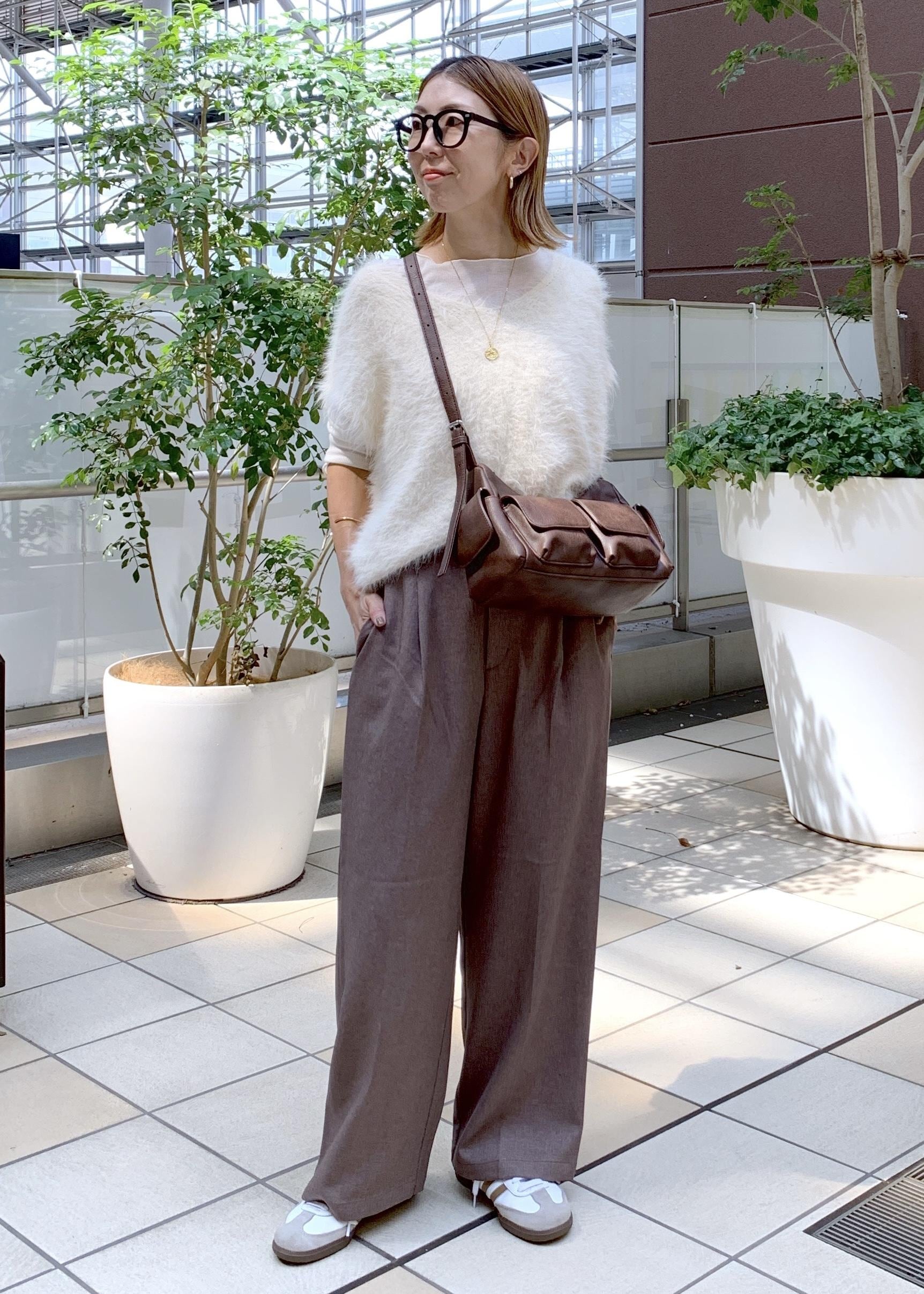 ROPE' PICNICのシャギーニットベストを使ったコーディネートを紹介します。｜Rakuten Fashion(楽天ファッション／旧楽天ブランドアベニュー)6280282