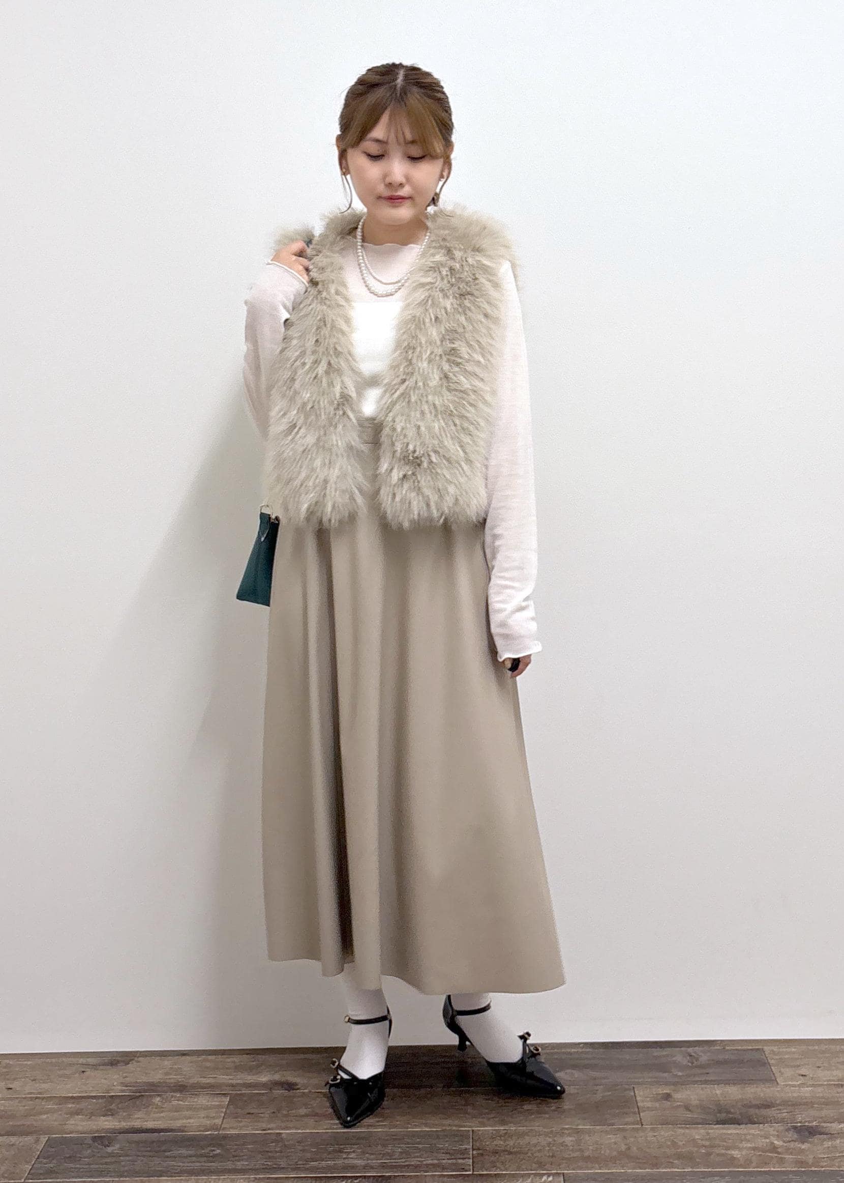 ROPE' PICNICのラメシアーリブカットソーを使ったコーディネートを紹介します。｜Rakuten Fashion(楽天ファッション／旧楽天ブランドアベニュー)6280296