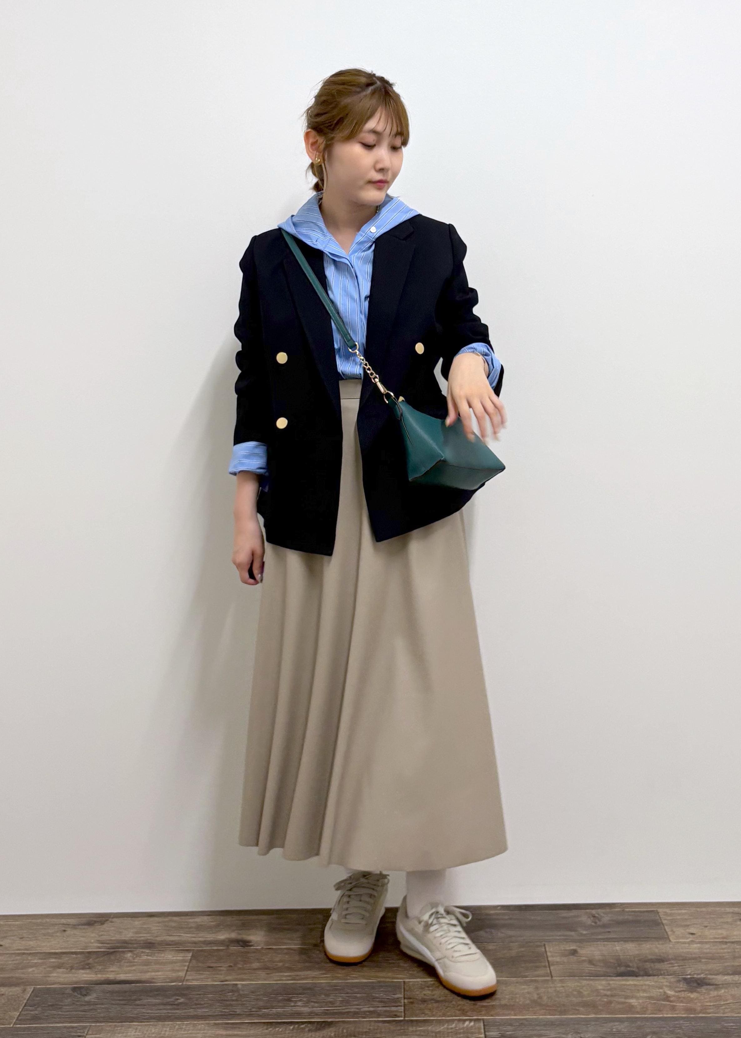 ROPE' PICNICのレディハンサムシリーズ ウールライク金ボタンジャケット(半裏地)/セットアップ・通勤対応を使ったコーディネートを紹介します。｜Rakuten Fashion(楽天ファッション／旧楽天ブランドアベニュー)6280328