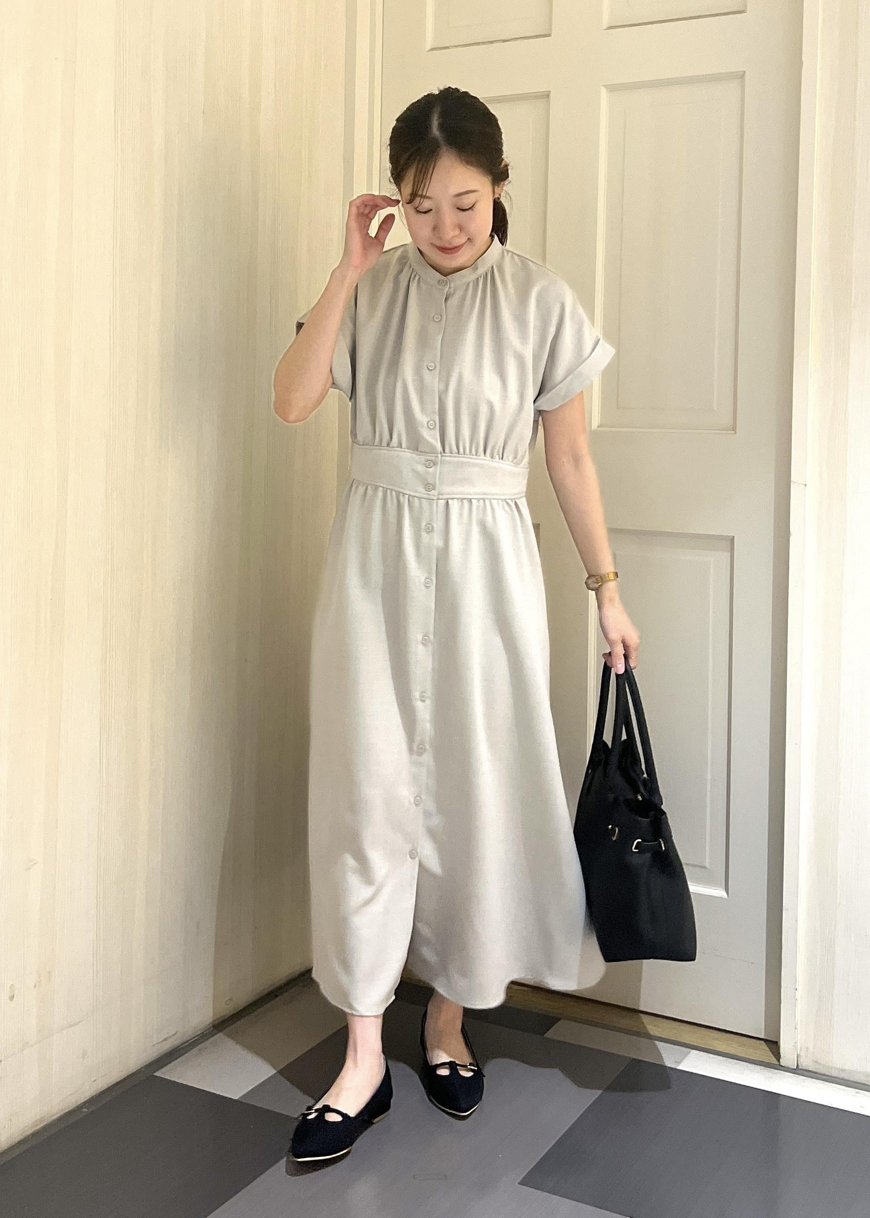 ROPE' PICNICのフレンチドルマンワンピースを使ったコーディネートを紹介します。｜Rakuten Fashion(楽天ファッション／旧楽天ブランドアベニュー)6280332