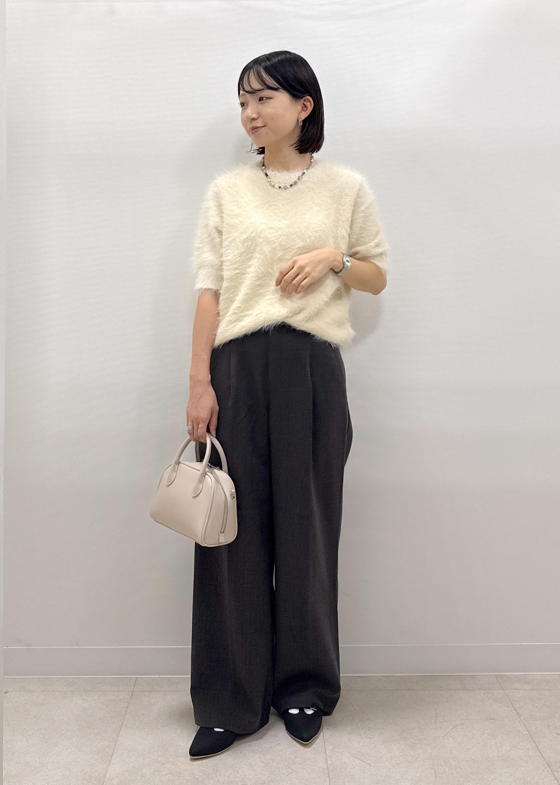 ROPE' PICNICのシャギーニットハーフスリーブプルオーバーを使ったコーディネートを紹介します。｜Rakuten Fashion(楽天ファッション／旧楽天ブランドアベニュー)6280335