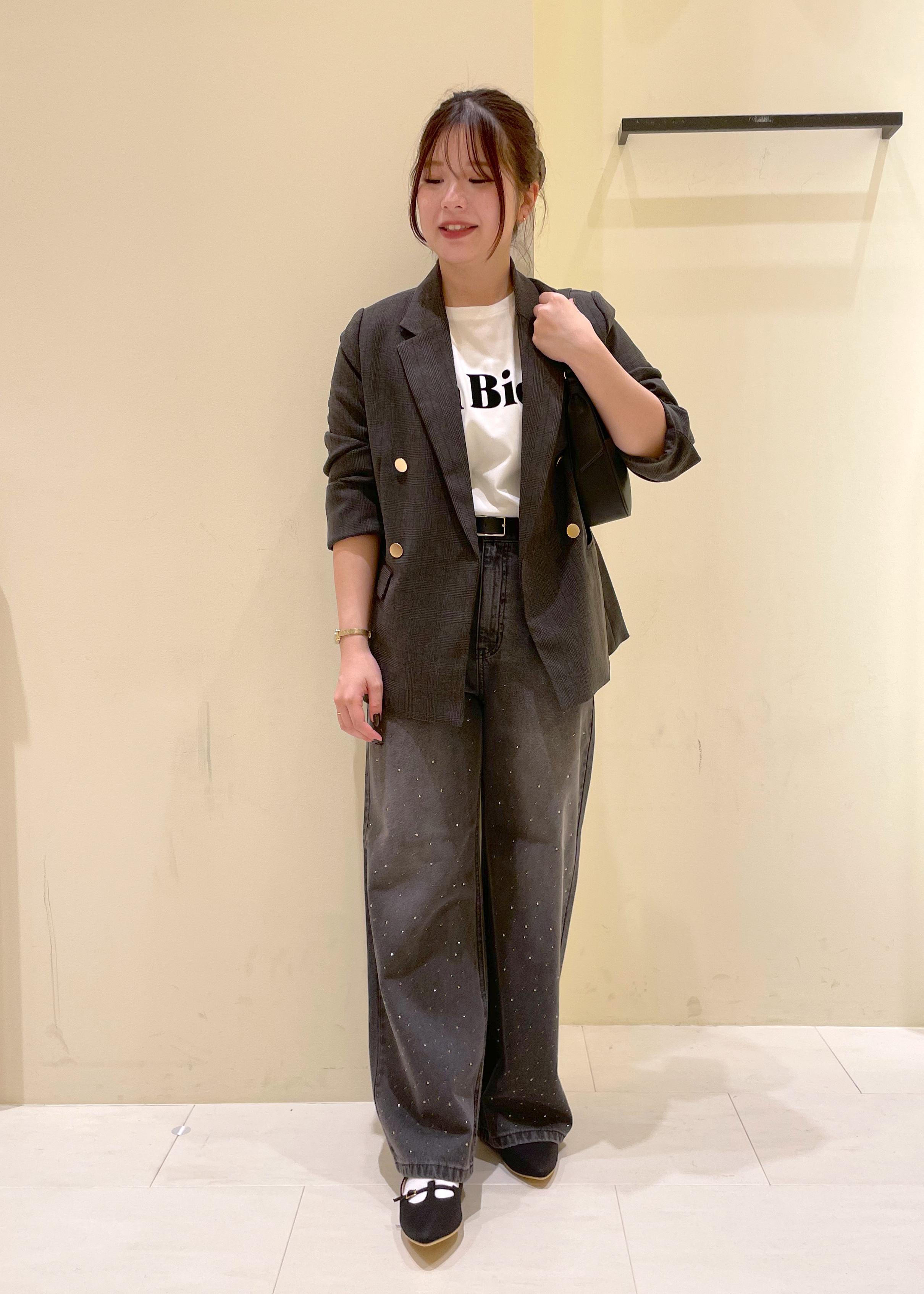 ROPE' PICNICのレディハンサムシリーズ ウールライク金ボタンジャケット(半裏地)/セットアップ・通勤対応を使ったコーディネートを紹介します。｜Rakuten Fashion(楽天ファッション／旧楽天ブランドアベニュー)6280337