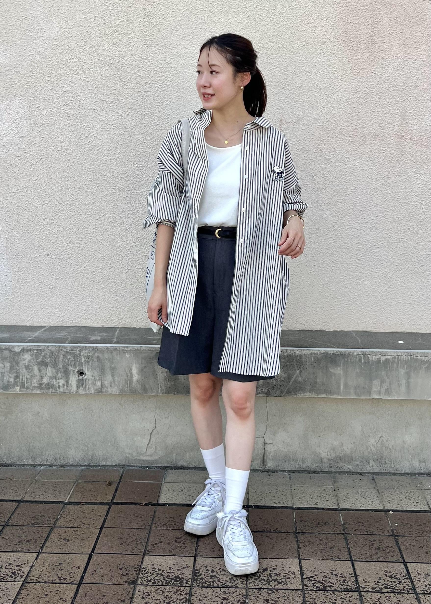 ROPE' PICNICの【PEANUTS*MLB COLLECTION by ROPE' PICNIC】オーバーサイズシャツを使ったコーディネートを紹介します。｜Rakuten Fashion(楽天ファッション／旧楽天ブランドアベニュー)6280360