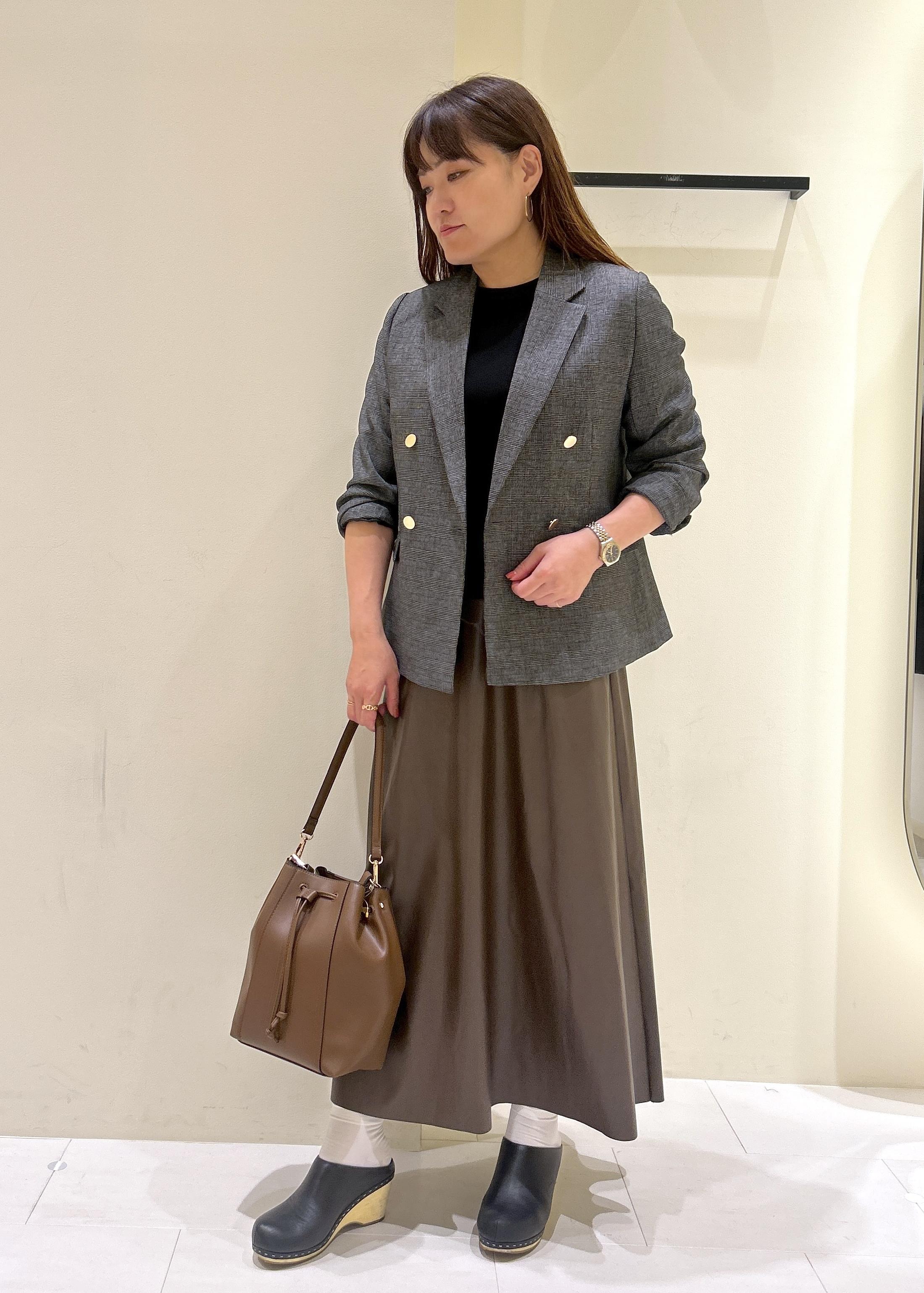 ROPE' PICNICのレディハンサムシリーズ ウールライク金ボタンジャケット(半裏地)/セットアップ・通勤対応を使ったコーディネートを紹介します。｜Rakuten Fashion(楽天ファッション／旧楽天ブランドアベニュー)6280363