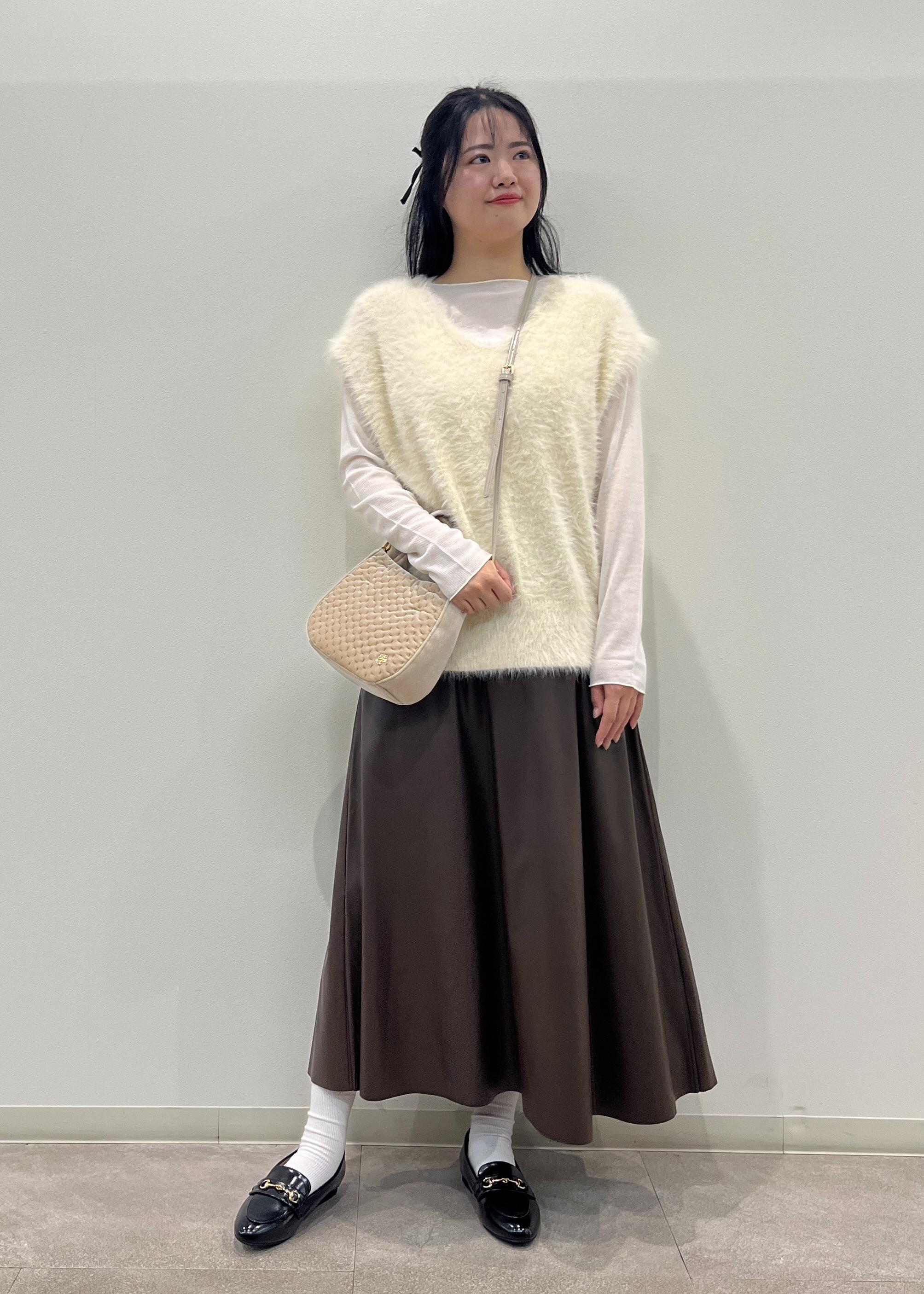 ROPE' PICNICのラメシアーリブカットソーを使ったコーディネートを紹介します。｜Rakuten Fashion(楽天ファッション／旧楽天ブランドアベニュー)6280409