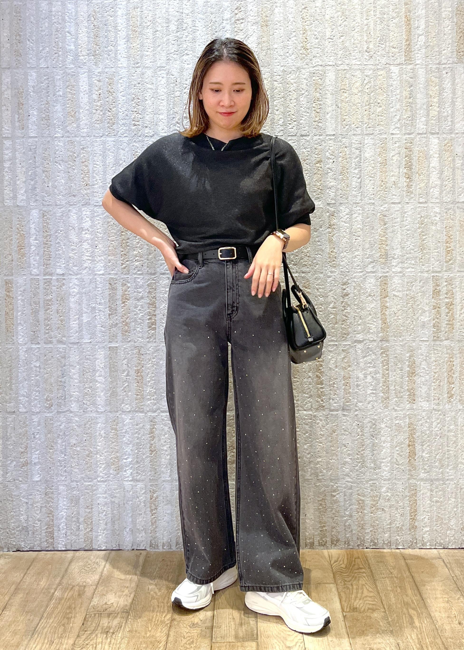 ROPE' PICNICのラメ混ドルマン7分袖ニットを使ったコーディネートを紹介します。｜Rakuten Fashion(楽天ファッション／旧楽天ブランドアベニュー)6280412