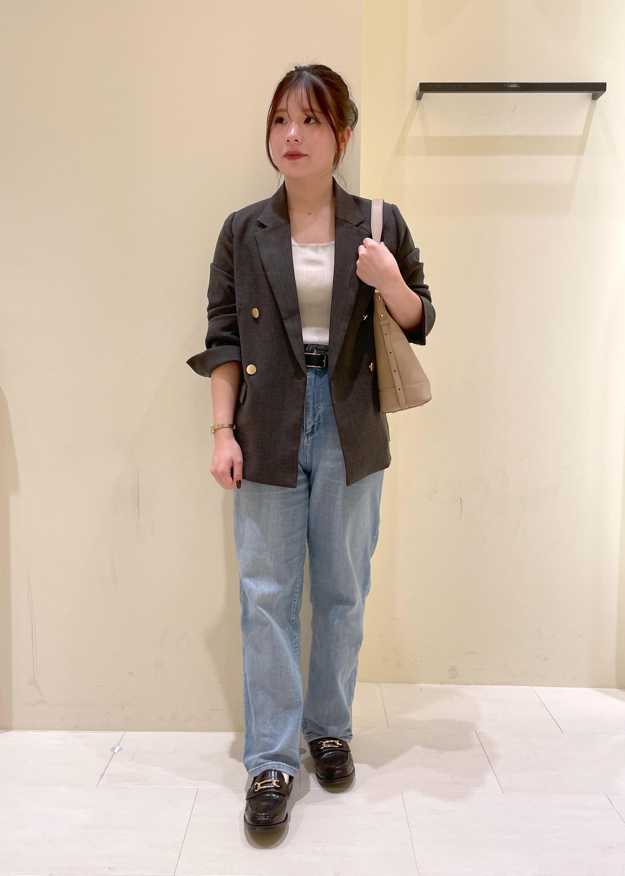 ROPE' PICNICのレディハンサムシリーズ ウールライク金ボタンジャケット(半裏地)/セットアップ・通勤対応を使ったコーディネートを紹介します。｜Rakuten Fashion(楽天ファッション／旧楽天ブランドアベニュー)6280419