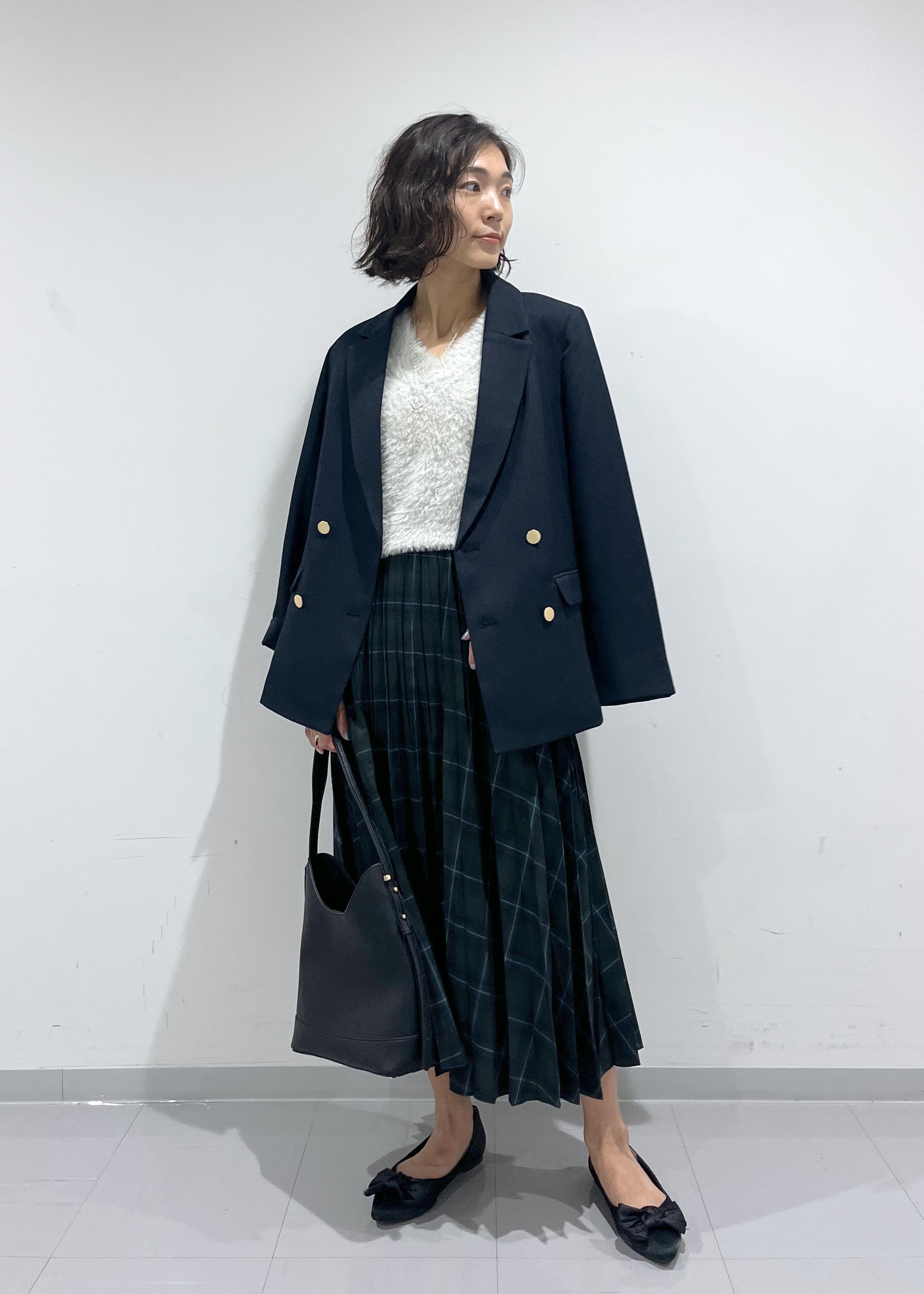 ROPE' PICNICのショートフェザーニットベストを使ったコーディネートを紹介します。｜Rakuten Fashion(楽天ファッション／旧楽天ブランドアベニュー)6280428