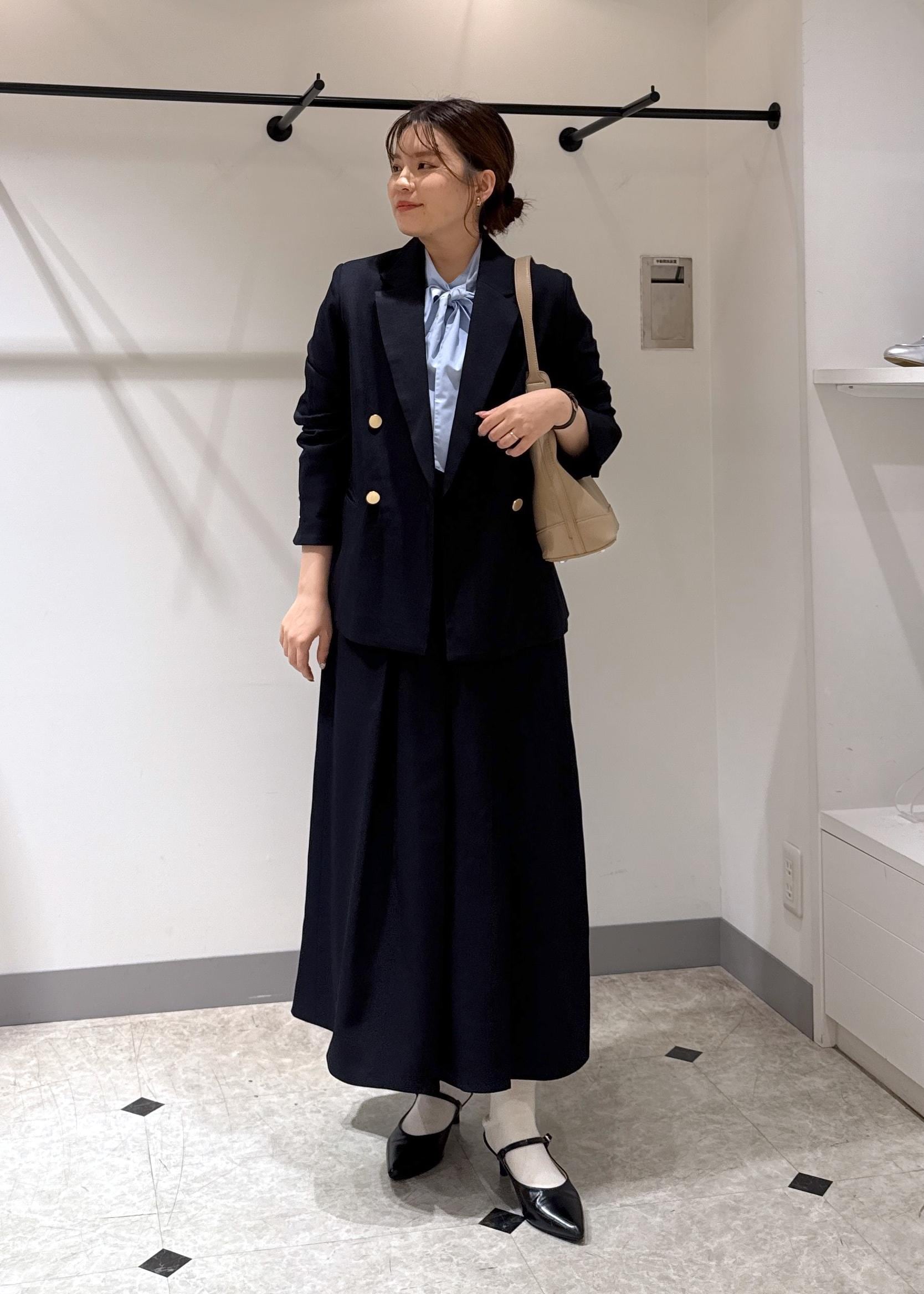 ROPE' PICNICのレディハンサムシリーズ ウールライク金ボタンジャケット(半裏地)/セットアップ・通勤対応を使ったコーディネートを紹介します。｜Rakuten Fashion(楽天ファッション／旧楽天ブランドアベニュー)6280432