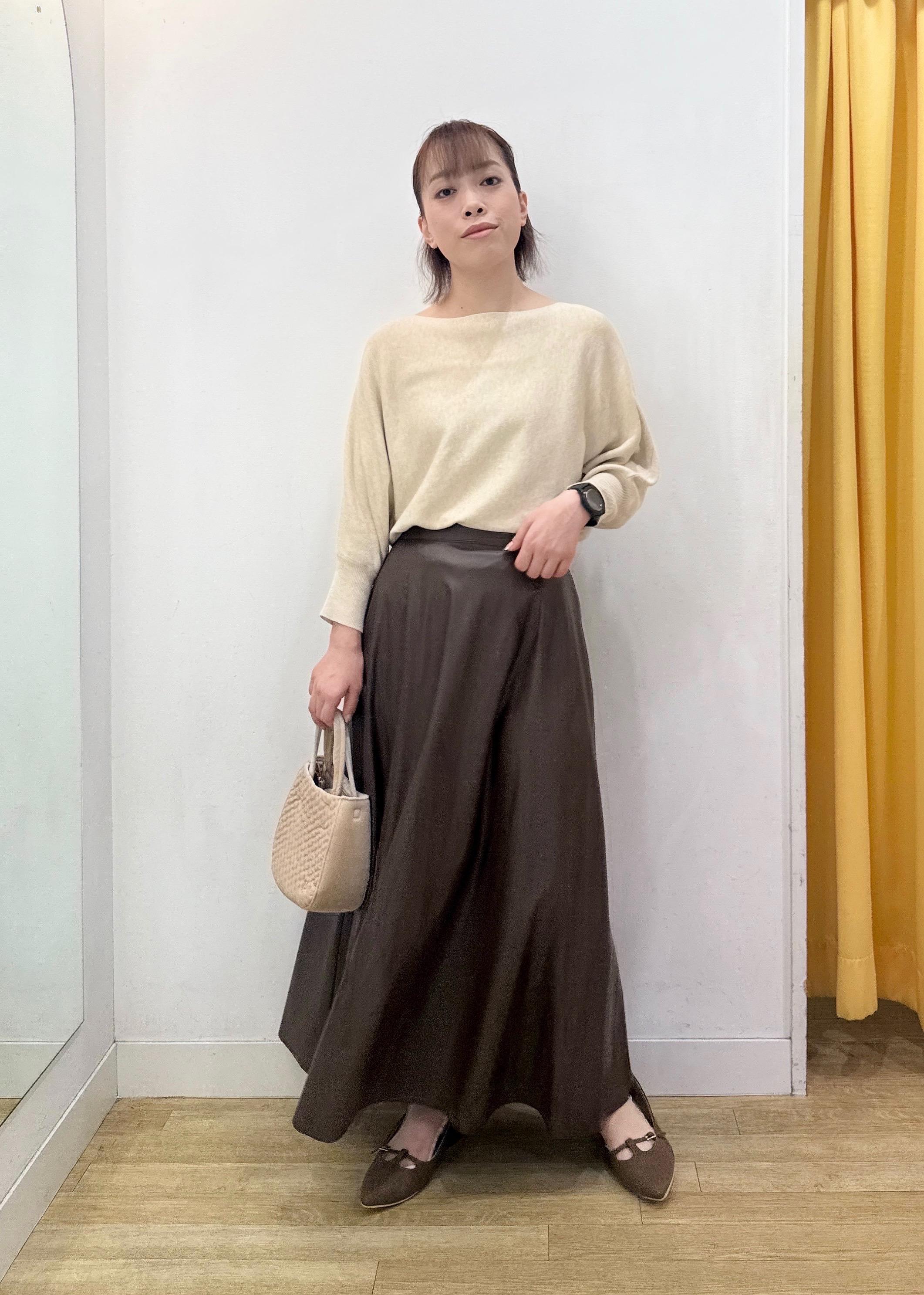 ROPE' PICNICのラメ混ドルマン7分袖ニットを使ったコーディネートを紹介します。｜Rakuten Fashion(楽天ファッション／旧楽天ブランドアベニュー)6280106