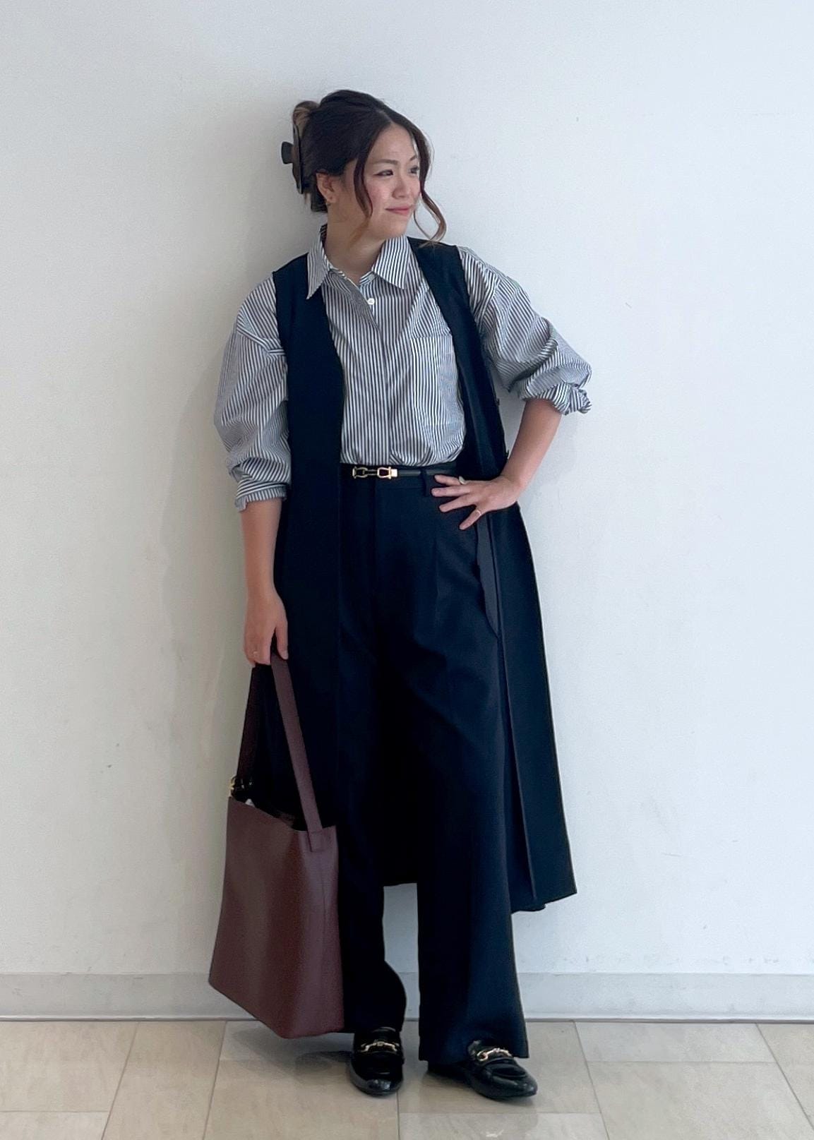 ROPE' PICNICのベーシッククロップドシャツ/イージーケアを使ったコーディネートを紹介します。｜Rakuten Fashion(楽天ファッション／旧楽天ブランドアベニュー)6280110