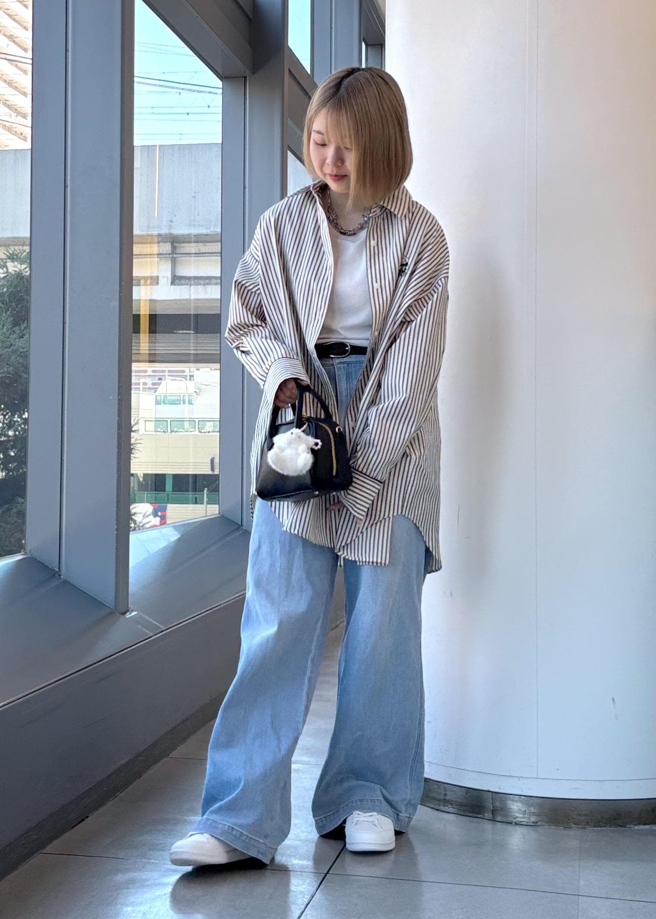 ROPE' PICNICの【PEANUTS*MLB COLLECTION by ROPE' PICNIC】オーバーサイズシャツを使ったコーディネートを紹介します。｜Rakuten Fashion(楽天ファッション／旧楽天ブランドアベニュー)6280122