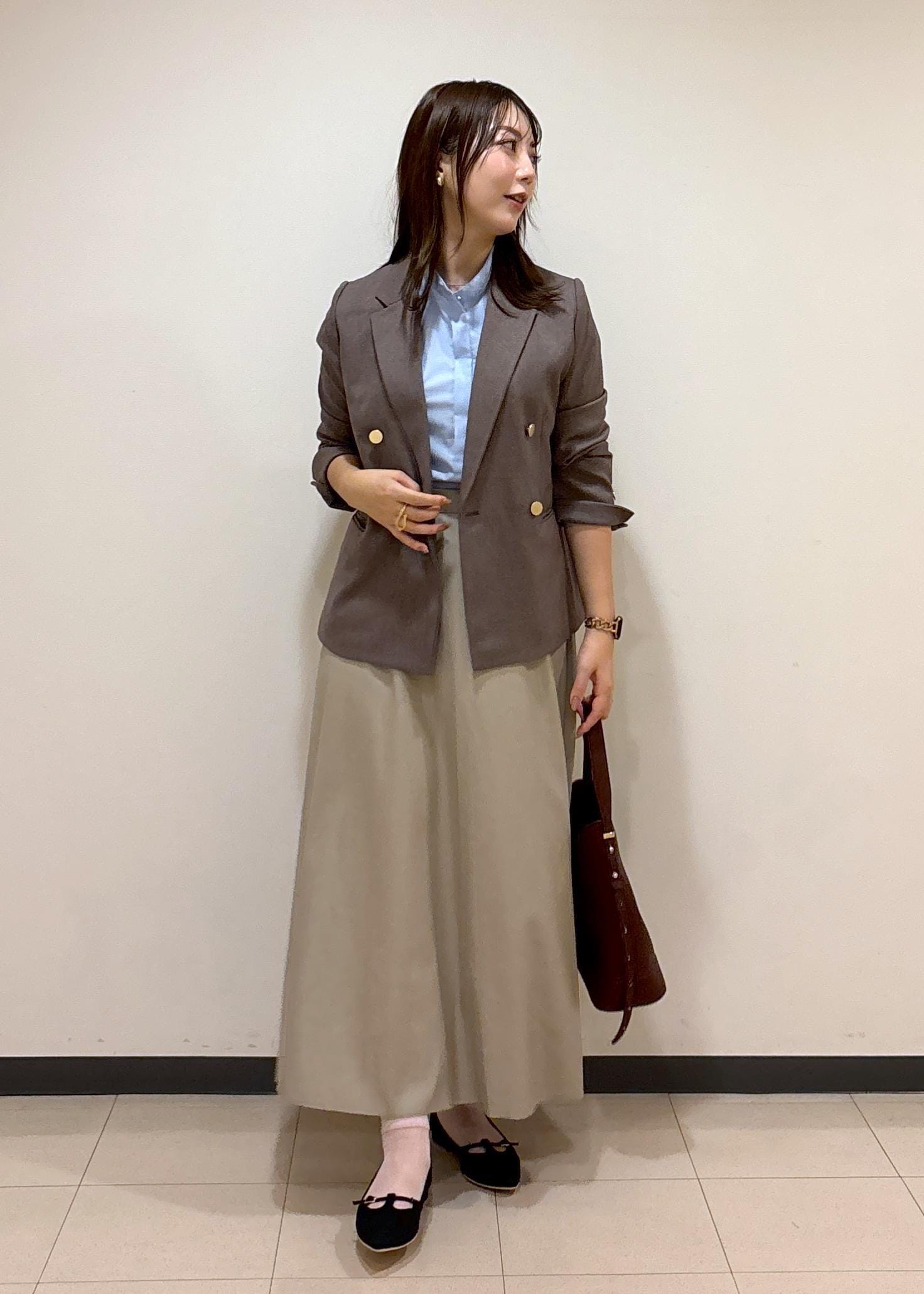 ROPE' PICNICのレディハンサムシリーズ ウールライク金ボタンジャケット(半裏地)/セットアップ・通勤対応を使ったコーディネートを紹介します。｜Rakuten Fashion(楽天ファッション／旧楽天ブランドアベニュー)6280135