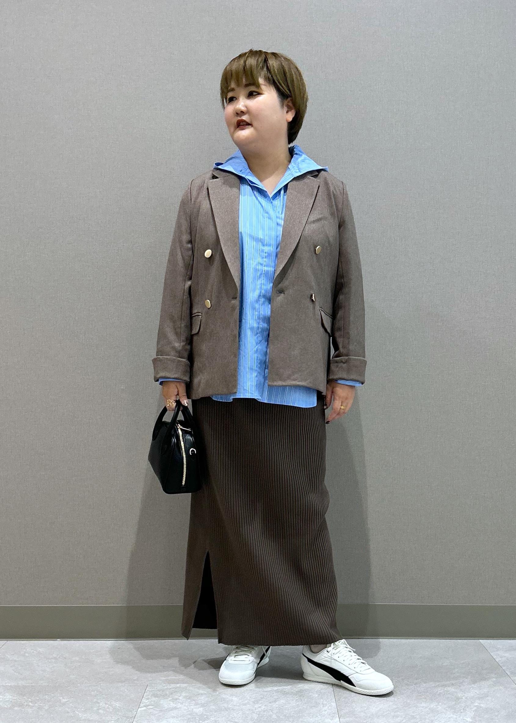 ROPE' PICNICのレディハンサムシリーズ ウールライク金ボタンジャケット(半裏地)/セットアップ・通勤対応を使ったコーディネートを紹介します。｜Rakuten Fashion(楽天ファッション／旧楽天ブランドアベニュー)6280116