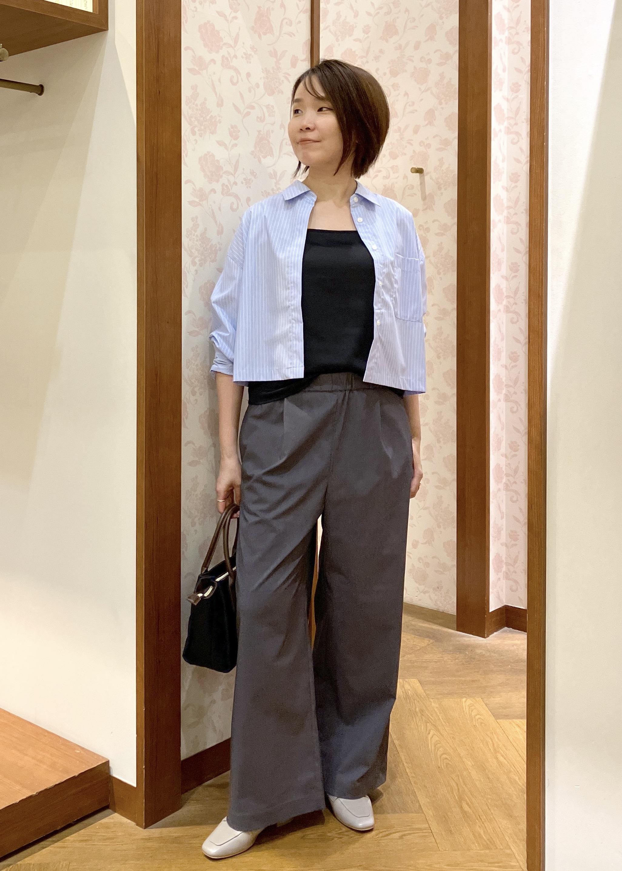 ROPE' PICNICのベーシッククロップドシャツ/イージーケアを使ったコーディネートを紹介します。｜Rakuten Fashion(楽天ファッション／旧楽天ブランドアベニュー)6280120