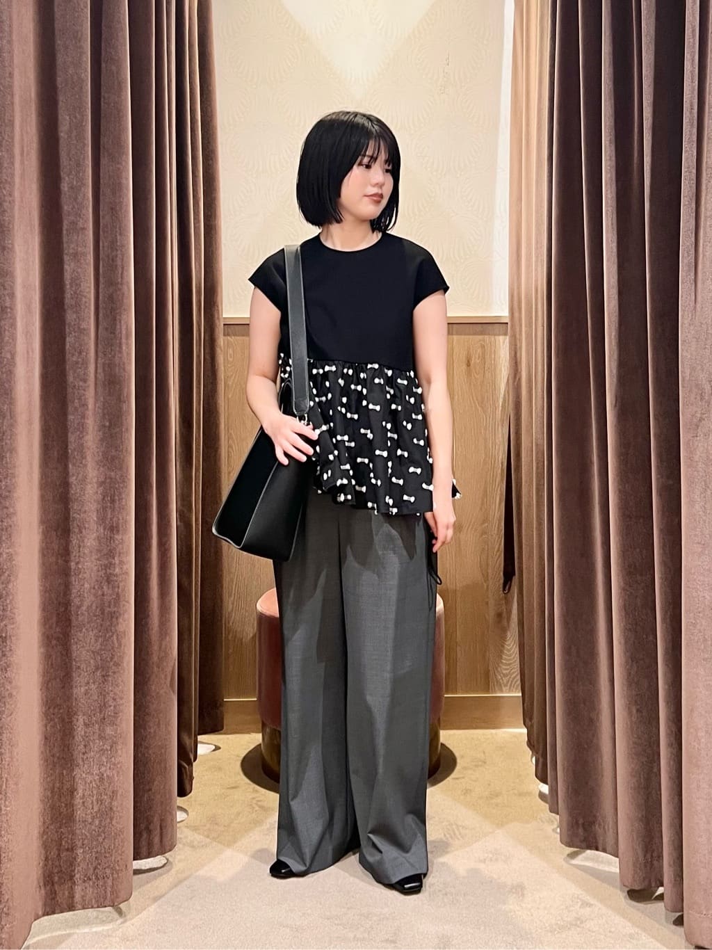 UNITED ARROWS LTD. OUTLET | リボン カットジャガード コンビ