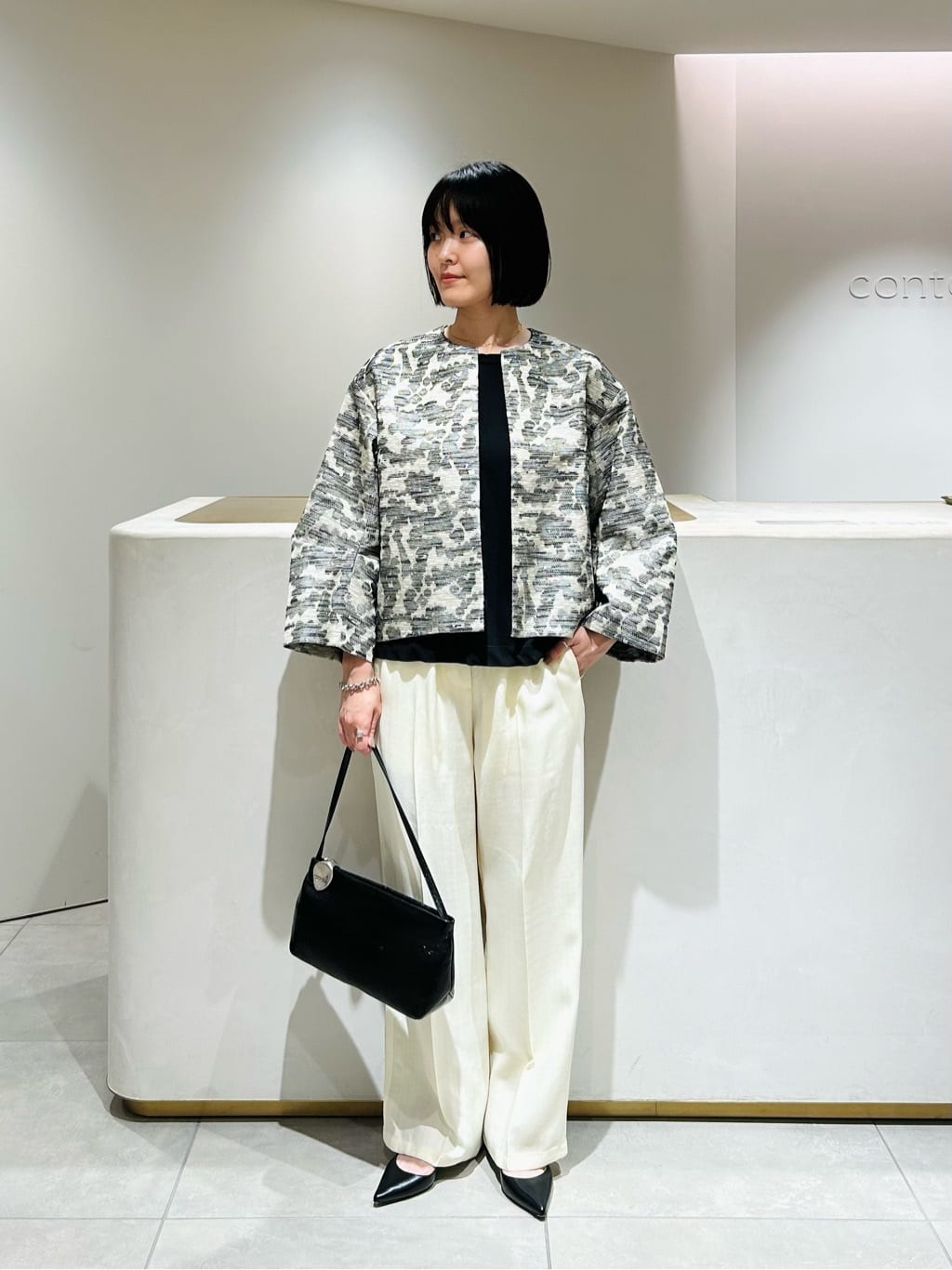 conte クルーネック ニットTシャツ conte＞クルーネック ニットTシャツ