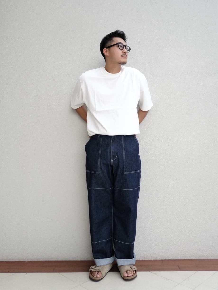 Snow PeakのOG Cotton Mercerized T-Shirtを使ったコーディネートを紹介します。｜Rakuten Fashion(楽天ファッション／旧楽天ブランドアベニュー)6172500