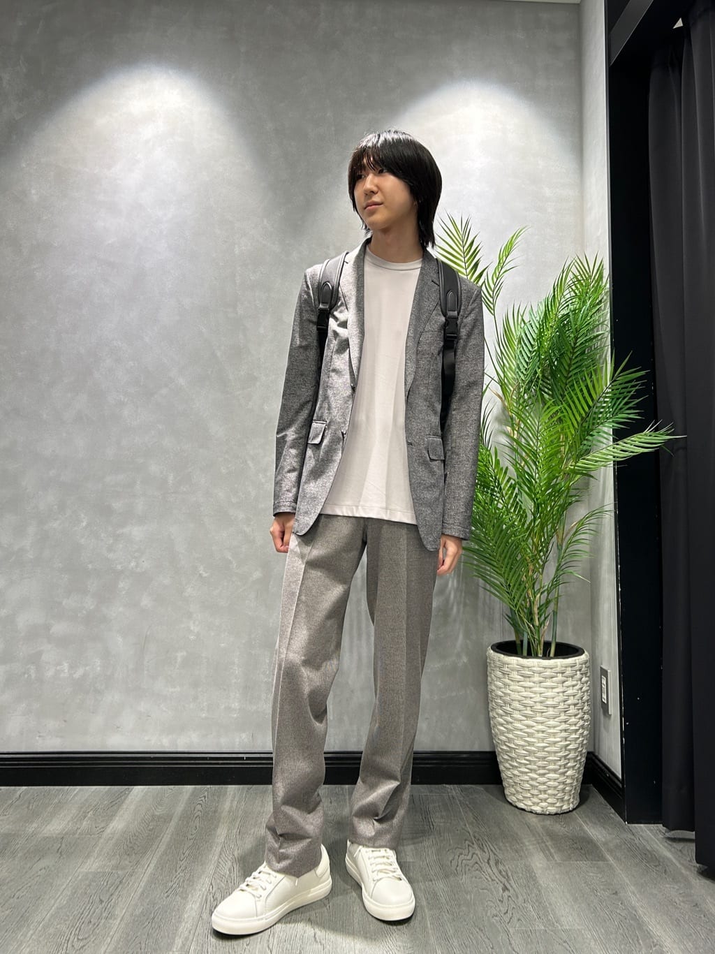 TAKEO KIKUCHIの【抗菌防臭】COOL DOTS(R)ドビープリント ジャケットを使ったコーディネートを紹介します。｜Rakuten Fashion(楽天ファッション／旧楽天ブランドアベニュー)6172559