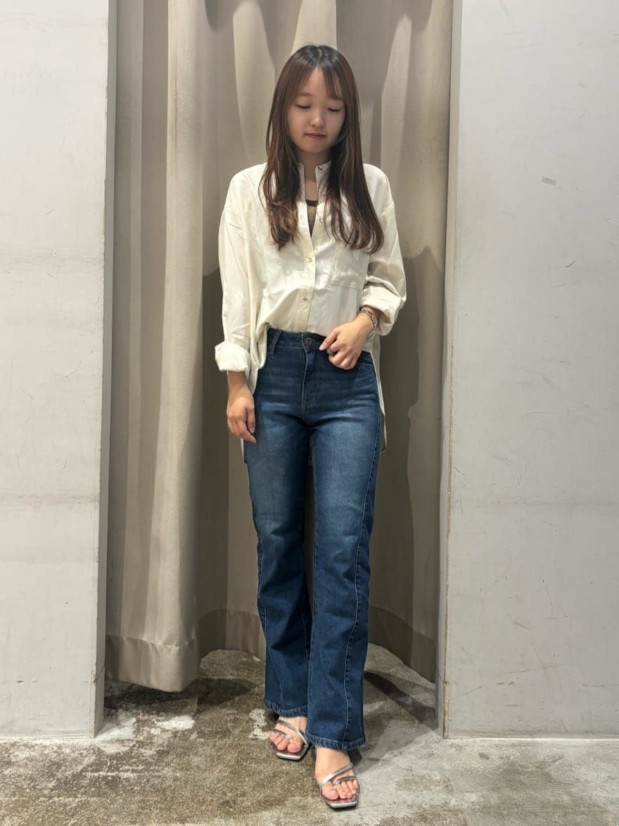 AMERICAN HOLICの金ボタンバックシャンロングシャツ/チュニックを使ったコーディネートを紹介します。｜Rakuten Fashion(楽天ファッション／旧楽天ブランドアベニュー)6175792