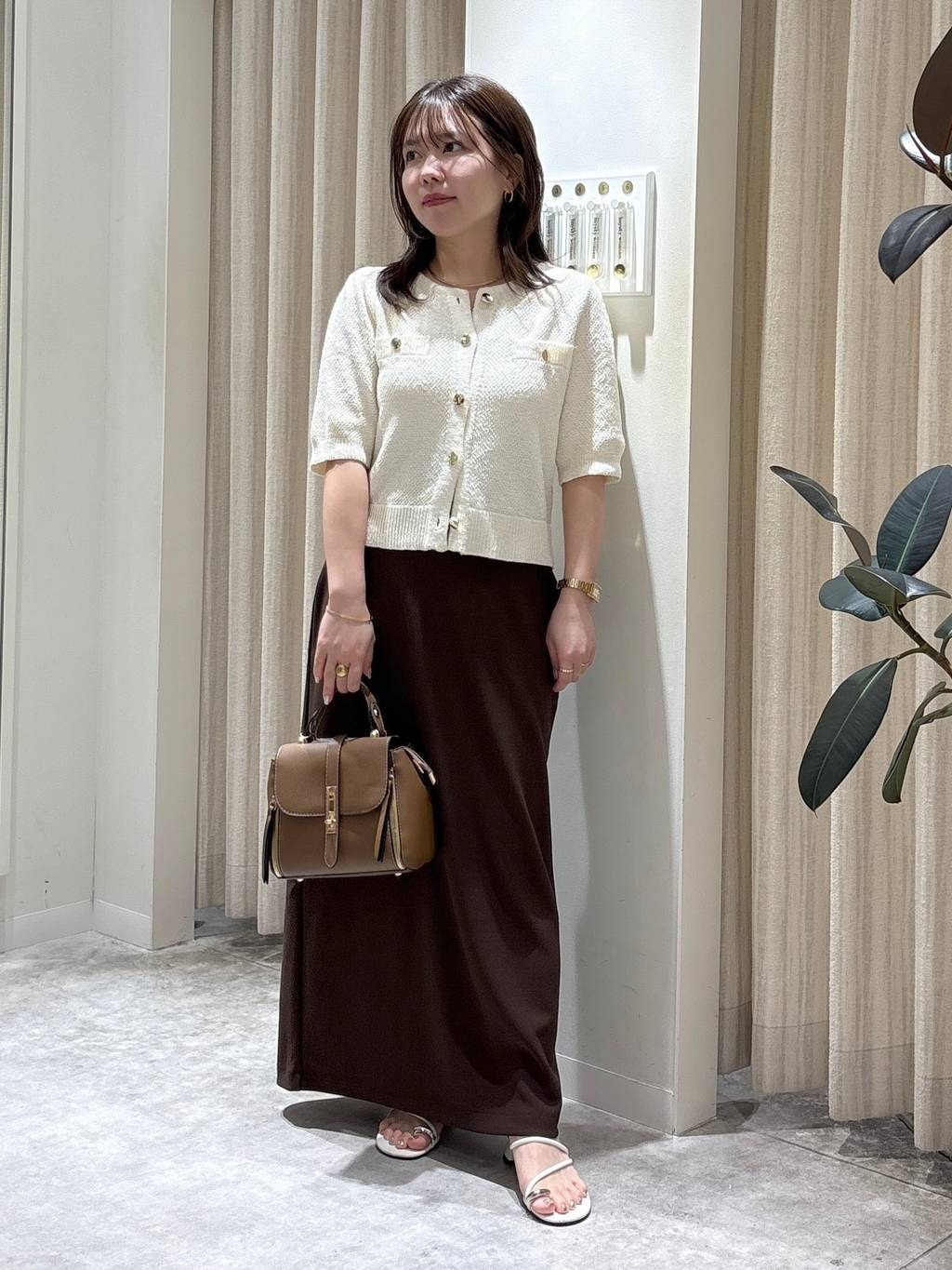 mysty womanのサマーツイードライクカーディガンSSを使ったコーディネートを紹介します。｜Rakuten Fashion(楽天ファッション／旧楽天ブランドアベニュー)6176056
