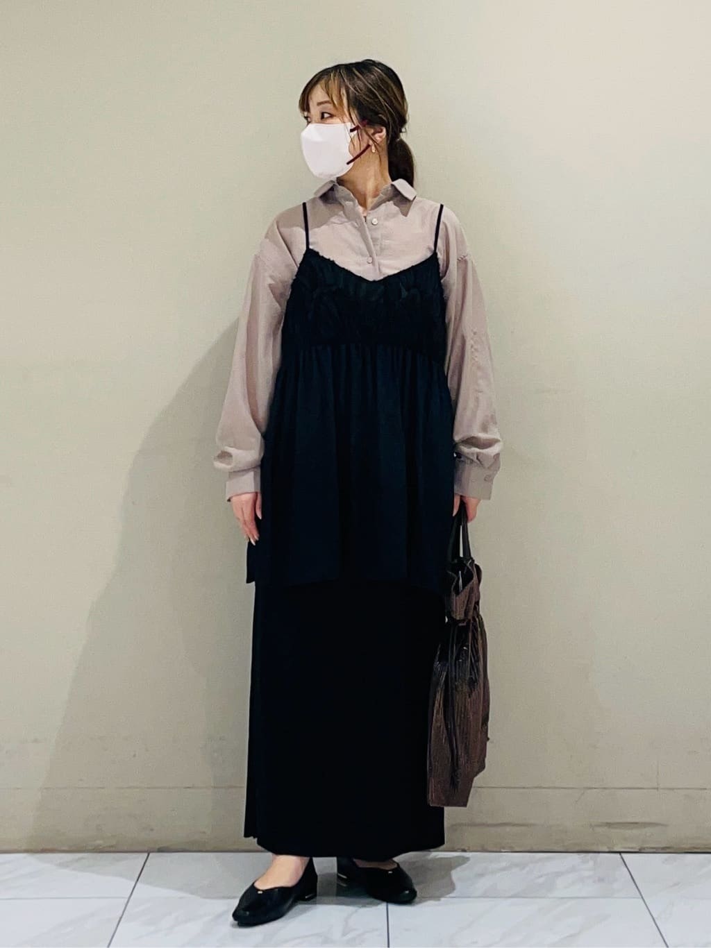 Green Parksのシアーボイルオーバーシルエットシャツを使ったコーディネートを紹介します。｜Rakuten Fashion(楽天ファッション／旧楽天ブランドアベニュー)6176761