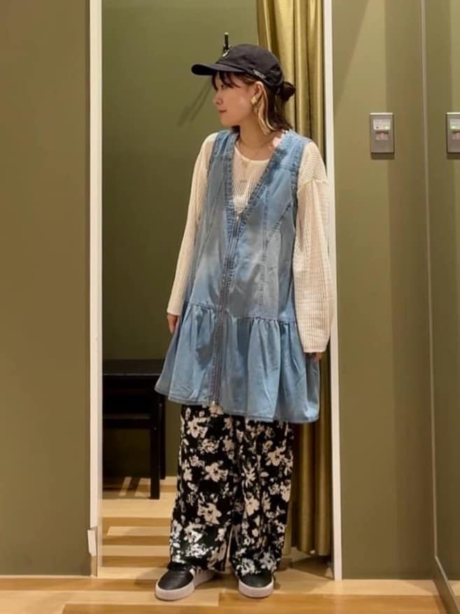 Green Parksのメッシュ長袖ゆるカットプルオーバーを使ったコーディネートを紹介します。｜Rakuten Fashion(楽天ファッション／旧楽天ブランドアベニュー)6176820