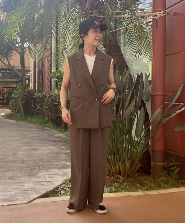 BEAMS HEARTの交織 テーラー ベスト(セットアップ対応)を使ったコーディネートを紹介します。｜Rakuten Fashion(楽天ファッション／旧楽天ブランドアベニュー)6179078