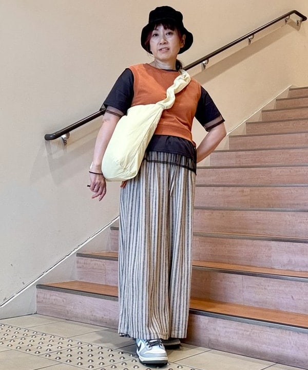 BEAMS HEARTのギャザーハンドル トートバッグ  レディースを使ったコーディネートを紹介します。｜Rakuten Fashion(楽天ファッション／旧楽天ブランドアベニュー)6179141