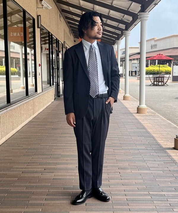 BEAMS HEARTのドライカルゼ 2ボタン ジャケット(S~XL)を使ったコーディネートを紹介します。｜Rakuten Fashion(楽天ファッション／旧楽天ブランドアベニュー)6179277