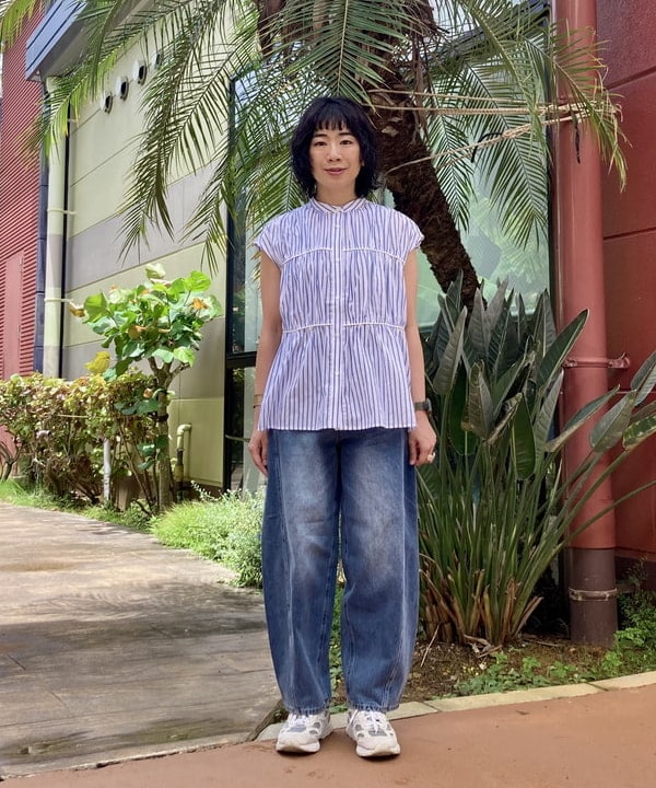 BEAMS HEARTのデニム コクーン パンツを使ったコーディネートを紹介します。｜Rakuten Fashion(楽天ファッション／旧楽天ブランドアベニュー)6179282