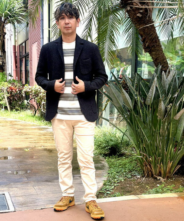 BEAMS HEARTのハニカムニット ジャケットを使ったコーディネートを紹介します。｜Rakuten Fashion(楽天ファッション／旧楽天ブランドアベニュー)6179300