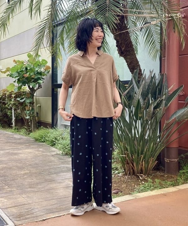 BEAMS HEARTのマーガレット 刺繍 パンツを使ったコーディネートを紹介します。｜Rakuten Fashion(楽天ファッション／旧楽天ブランドアベニュー)6179384