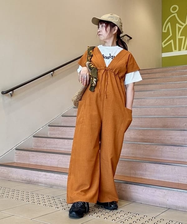 BEAMS HEARTのコード刺繍 ロゴ Tシャツを使ったコーディネートを紹介します。｜Rakuten Fashion(楽天ファッション／旧楽天ブランドアベニュー)6179419