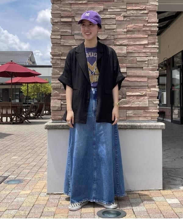 BEAMS HEARTのフレンチスリーブ ジャケット 半袖ジャケット レディースを使ったコーディネートを紹介します。｜Rakuten Fashion(楽天ファッション／旧楽天ブランドアベニュー)6179471