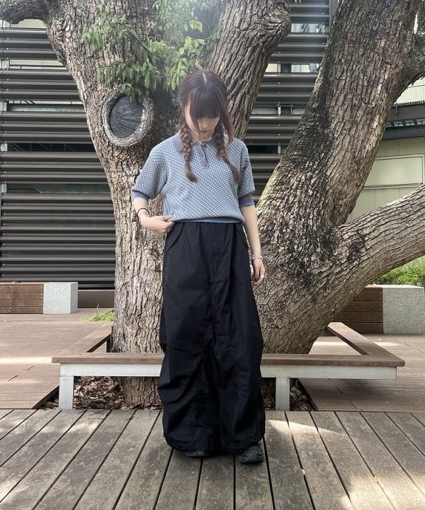 BEAMS HEARTの【今から着れる秋色/襟付き/半袖】ジャカード ニット ポロシャツ 25AW レディースを使ったコーディネートを紹介します。｜Rakuten Fashion(楽天ファッション／旧楽天ブランドアベニュー)6179522