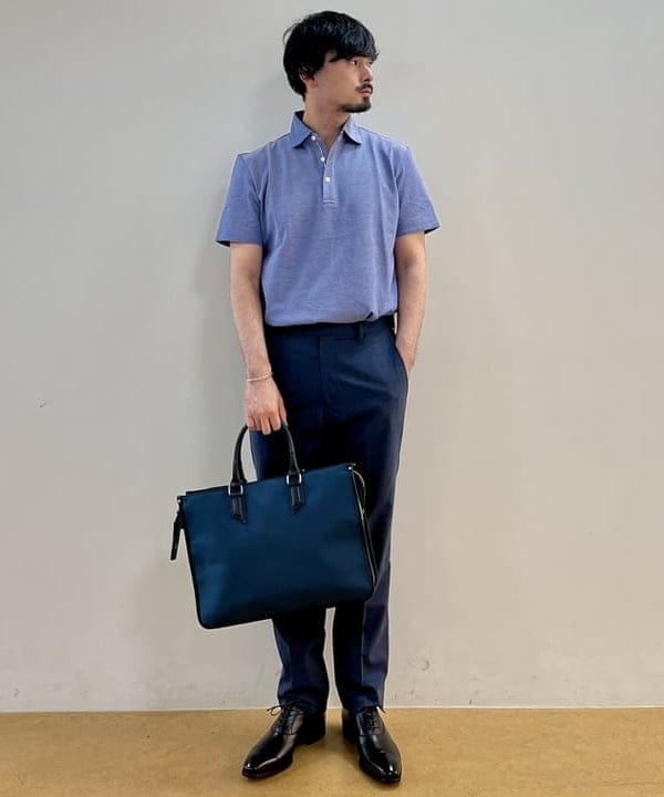 BEAMS HEARTのナイロン * レザー ブリーフバッグ(A4サイズ収納可能)を使ったコーディネートを紹介します。｜Rakuten Fashion(楽天ファッション／旧楽天ブランドアベニュー)6179528