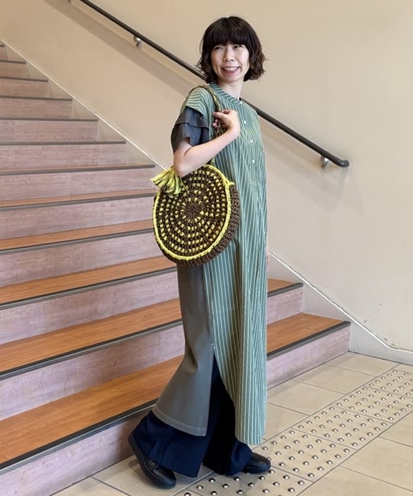 BEAMS HEARTのストライプ * カットワンピースを使ったコーディネートを紹介します。｜Rakuten Fashion(楽天ファッション／旧楽天ブランドアベニュー)6179539