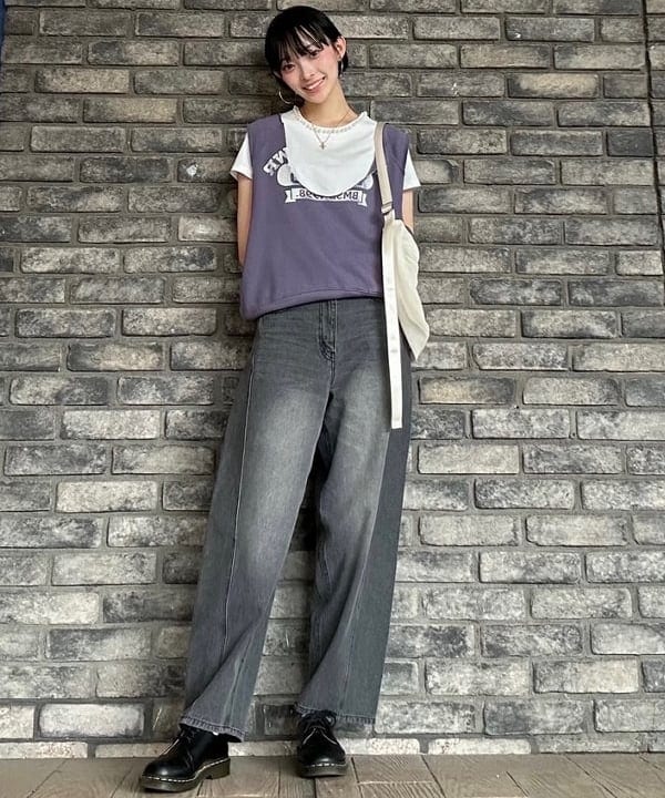 BEAMS HEARTのパール トリミング Tシャツを使ったコーディネートを紹介します。｜Rakuten Fashion(楽天ファッション／旧楽天ブランドアベニュー)6179586