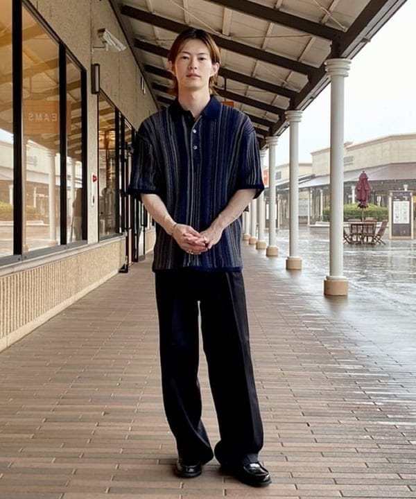 BEAMS HEARTのストライプ 2タック ワイドパンツを使ったコーディネートを紹介します。｜Rakuten Fashion(楽天ファッション／旧楽天ブランドアベニュー)6179587