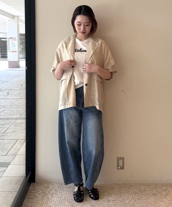 BEAMS HEARTのデニム コクーン パンツを使ったコーディネートを紹介します。｜Rakuten Fashion(楽天ファッション／旧楽天ブランドアベニュー)6179618