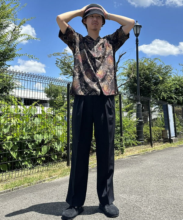 BEAMS HEARTのストライプ 2タック ワイドパンツを使ったコーディネートを紹介します。｜Rakuten Fashion(楽天ファッション／旧楽天ブランドアベニュー)6179627