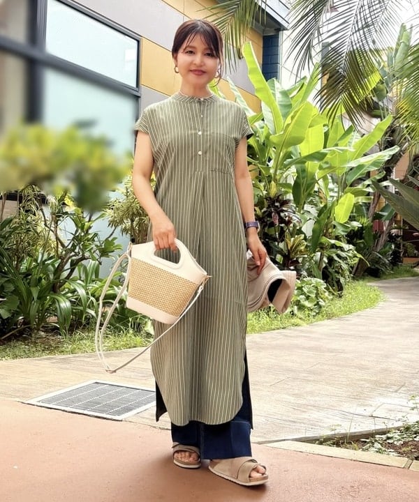 BEAMS HEARTのストライプ * カットワンピースを使ったコーディネートを紹介します。｜Rakuten Fashion(楽天ファッション／旧楽天ブランドアベニュー)6179686